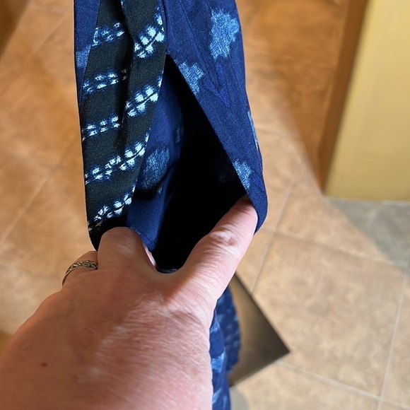 Anthropologie Velvet by Graham & Spencer Blue Cady Jumpsuit Size Medium - Picture 7 of 14